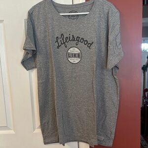 Life Is Good Heather Gray T-Shirt